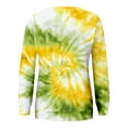 thumbnail image 4 of Bovemsi Womens Sweatshirts Women's Tie Dye Pattern Plus Size Fashion Tops Long Sleeved Fall Fashion Outfits 2025 Clothes, 4 of 5