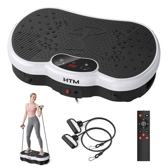 FiveStar Vibration Plate Exercise Machine, Lymphatic Drainage Weight Loss Smart Workouts, LCD Display
