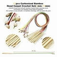 thumbnail image 4 of Tunisian Crochet Hooks Set with Case: 24pcs Tunisian Crochet Bamboo Hooks Set with Cabl mj4045, 4 of 5