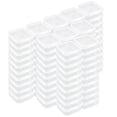 thumbnail image 1 of Caja de plástico transparente para guardar artículos pequeños, cuadrada, con tapas (4,5 x 4,5 x 2 cm), paquete de 100, 1 of 6