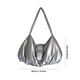 thumbnail image 2 of Bolso de axila de nube para mujer, monedero fruncido de cuero PU para comprador femenino (plata), 2 of 4