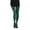 Green and black, variant on Women Colorful Striped Tights Footed Pantyhose Stockings for Mardi Gras Carnival