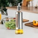 thumbnail image 1 of Utensilios de cocina, aceitera de acero inoxidable con escala, aceitera de soja, vinagrera, condimentos para el hogar, boquilla de apertura y cierre automáticos, aceitera de acero inoxidable., 1 of 6