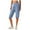 Blue, variant on Kmdttou Capris Pants for Women High Waist Yoga Pants Spring Solid Color All Straight Leg With Zipper Pockets And Casual Pants