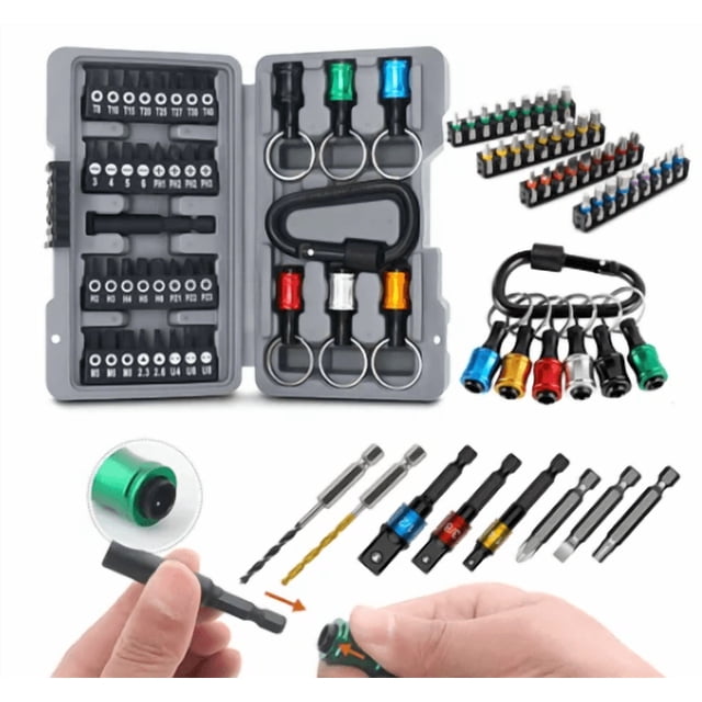 Juego Xtellar De Puntas Destornillador Con Llavero Anillos.