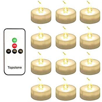 Flameless Votive Candles With Timer Battery Operated LED Lights Remote Control 