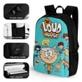 thumbnail image 3 of The Loud House Backpack Bookbag Casual Daypack Travel Backpacks for Work Hiking Camping, 3 of 8
