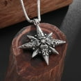 thumbnail image 4 of Men's Titanium Steel Necklace, Simple Eight-Pointed Star Pendant Necklace, Creative Cross For Men And Women, 4 of 6