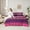 Pink, variant on Feelyou Cyan Tribal Aztec Bedding Comforter Set 7pcs for Women, Hippie Triangle Abstract King Bedding Sets, Vintage Bohemian Mandala Reversible Bed Sheets, Super Cozy Room Decor