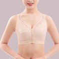 thumbnail image 5 of NIEWTR Bra for Senior Front Closure Breathable Bras Luxysense Front Snap Bra Womans Bras(Beige,3XL), 5 of 7