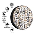 thumbnail image 4 of Honeii Cute Cats Print Tire Covers, Waterproof Anti-UV Sun Snow Rain Tire Covers for Trailers, RV, Camper, SUV, Truck-16 inch, 4 of 6