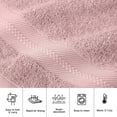 thumbnail image 4 of 4 Piece Premium Towel Set, 2 Bath Towels , 2 Hand Towels , Ring Spun Cotton, Highly Absorbent Towels for Bathroom, Gym, Hotel, and Spa,Pink, 4 of 7