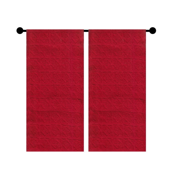Popular Bath Red Terry Kitchen Towels, 2 Count VIP Chef