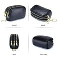 thumbnail image 4 of Monedero de cuero con cremallera para mujer, monedero de triple capacidad, monedero pequeño de viaje con llavero Adepaton BST3005542-1, 4 of 7