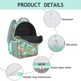 thumbnail image 4 of Geometric Paisley Design Waterproof Backpack - Elegant Ergonomic Bookbag for Commuters & Students, 4 of 6