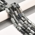 thumbnail image 2 of Natural Eagle Eye Stone Beads Strands with Seed Beads Faceted Column 9~11x6~7.5x6~7.5mm Hole: 1.2mm 30pcs/strand 15.16~15.55 inch(38.5~39.5cm), 2 of 5