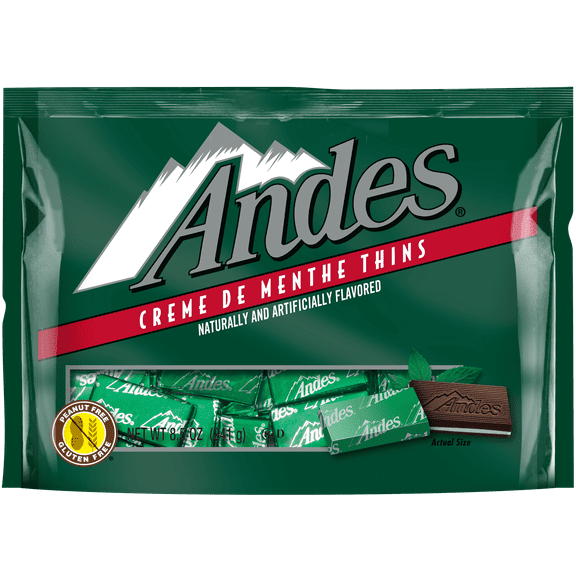 Andes Crème de Menthe, Gluten Free Mint Chocolate Candy, 8.5 oz 2 pack