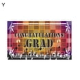 thumbnail image 2 of Neinkie Soft Fabric Class Graduation Photography Backdrop Black and Gold Bachelor Cap Balloon Grad Congrats Party Banner Background for Picture Photo Photobooth Decoration, 2 of 2