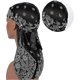thumbnail image 3 of Cap for Men and Women Soft Comfortable Silk Like Fabric Waves Long Tail Headwear 1 Piecepurple, 3 of 5