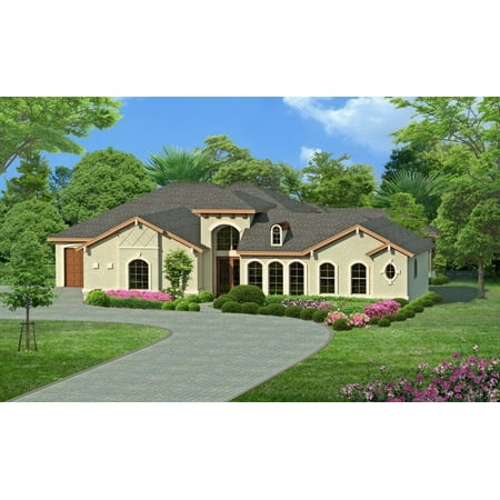 015-1019: Luxury Traditional 4 Bed, 4 Bath Luxury Home Plan, 3242 Sq Ft: Full Blueprints with License to Build by Home Plan Marketplace - Lesuto