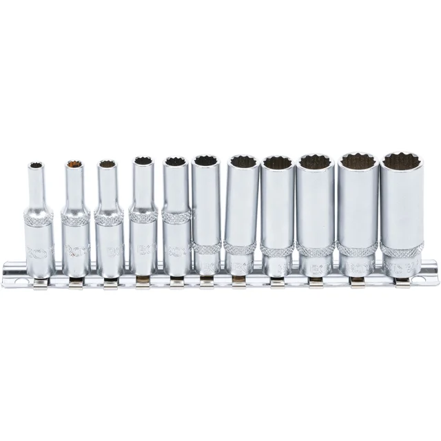 JUEGO DADOS LARGOS 1/4 | 4 - 13 MM | 12 CARAS | BGS 5251