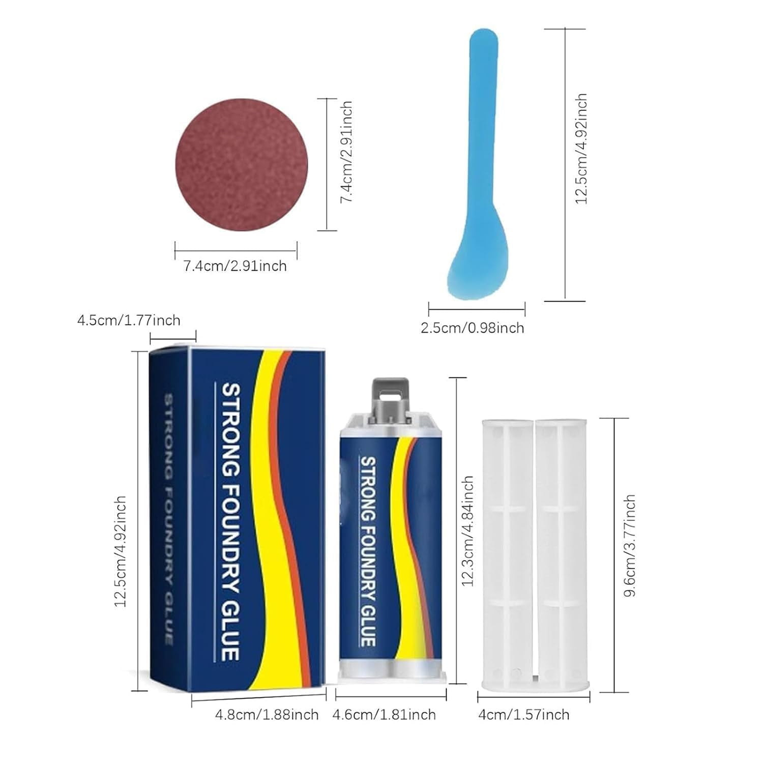 Sevengreen Strong Foundry Glue,Strong Foundry Glue for Metal,strongs Foundry glues,Metal Repair glues, strongs Casting Welding Filler for Metals Defects and Repairs 1PCS