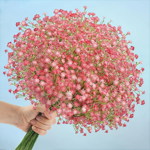 Flores artificiales N&T Nieting Babys Breath, 10 unidades, rosas