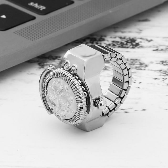 Dioche Round Dial Ring Watch Quartz Ring Watch, Ring Watch, Valentine's Day Beautiful Girls Birthdays For Most Women