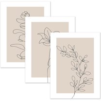 Hieng Vintage Floral Wall Art Dark Plant Canvas Wall Decoration Farmhouse Print Black Peony Painting Wall Decoration Moody Artwork For Living Room Bedroom(Only canvas)