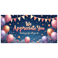 thumbnail image 4 of Decorative Design Appreciation Banner Colorful Balloons Star Theme Thank You for Office Party Team Event Employee Recognition, 4 of 7