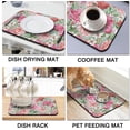 thumbnail image 4 of 2 Pack Dish Drying Mat Drying Mat for Kitchen Counter, Coffee Mat Coffee Maker Mat Dish Drying Mats for Kitchen Counter 19.5x12Inch Dish Drying Pad Ultra Absorbent and Non-Slip Coffee Machine Mat, 4 of 6