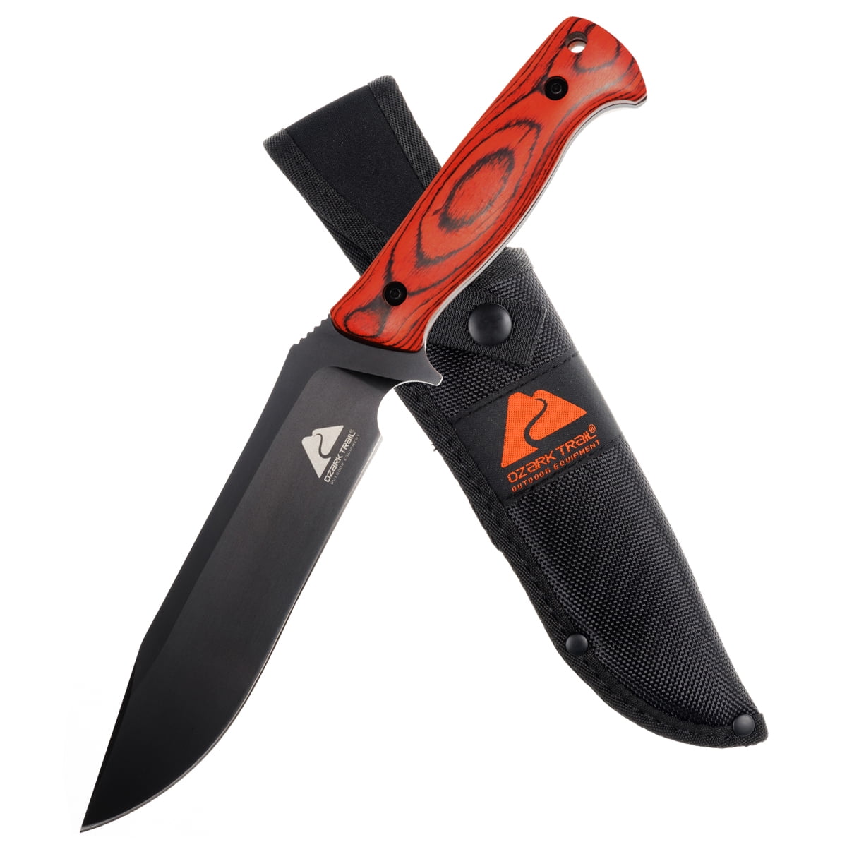 Ozark Trail Set Pakkawood Handle Fixed Blade Knife Survival Hunting Knife