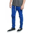 thumbnail image 4 of G-Style USA Men's Hip Hop Slim Fit Track Pants - Athletic Jogger Scrunched - Royal Blue - 4X-Large, 4 of 5