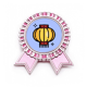 thumbnail image 1 of Lindas linternas chinas. Insignia broche Medalla rosa premiada, 1 of 3