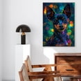 thumbnail image 5 of Hudo Miniature Pinscher Dog Wall Art, Pet Posters - Miniature Pinscher Dog Canvas Wall Art - Framed Wall Art - Dog Paintings, 5 of 5