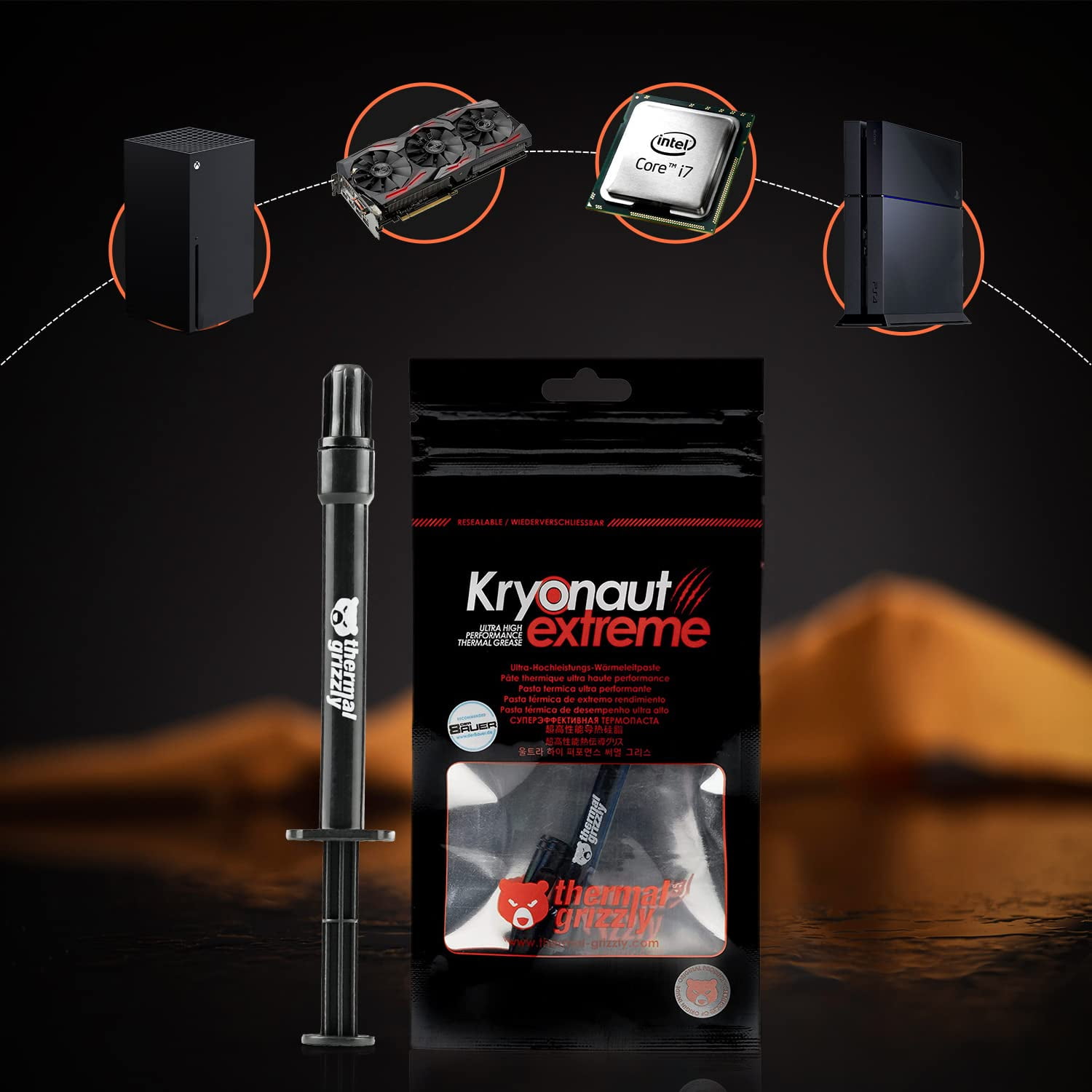 Thermal Grizzly Kryonaut The High Performance Thermal Paste for Cooling All  P 753677507234