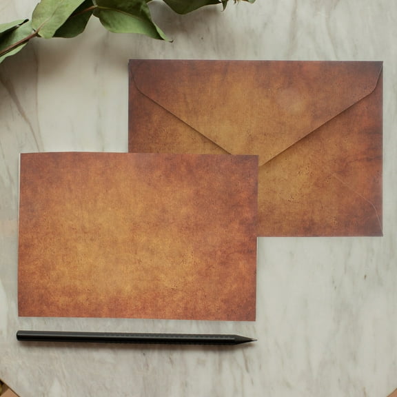 WHAMVOX  5 Sets Blank Cards and Envelopes Vintage Stationery