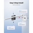 thumbnail image 6 of Combuh Bathroom Light Fixtures Matte Black LED Vanity Light Bar, 24 inch 14W Long Linear Bath Lighting Over Mirror Wall Lamps for Restroom Bedroom Cool White 6000K, 6 of 10
