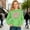 Green, variant on Funny Meme Cute 67 Pink Stars Pullover Hoodie (Purple 17-18 Years)