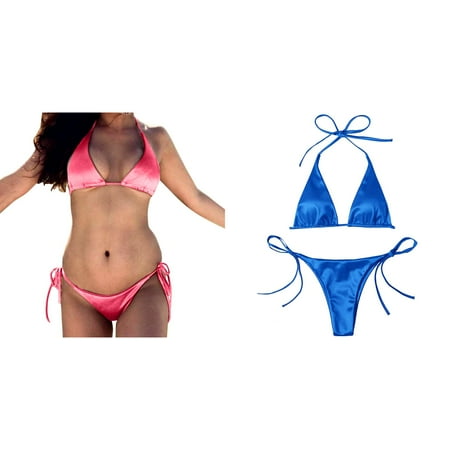 2-Pack Women Bandeau Bandage Bikini Set Push Up Brazilian Swimwear Beachwear Swimsuit Bikiniwear Bikini Underwire Bikini plus Size Bra Bikini Top Bikini Trimmers Tie Bikini Bikini Full Coverage