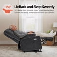 thumbnail image 4 of MCombo Power Lift Recliner Chair with Massage Heat, Fabric(Medium-Regular, Dark Grey), 4 of 11