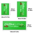 thumbnail image 2 of YIMEIS Coffee on green background Fall Kitchen Rugs, Xmas Holiday Kitchen Mat Decor Home Decorations, Green Christmas Mats for Kitchen Floor - 16''*24'', 2 of 10