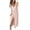 Light Pink, variant on Women's Slit Surplice Cold Shoulder Maxi Dress with Flowy Silhouette and Stretch 95% Polyester 5% Spandex Fabric