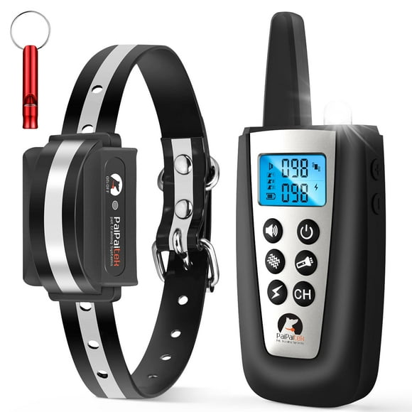 PaiPaitek Bark Collar with Remote, Automatic Bark and Training Collar Combo with Beep, Vibration, Shock, Auto Bark Mode, Up to 3300ft Range Dog Shock Collar fo