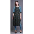 thumbnail image 2 of Bimba Robes Tuniques Droites en Coton pour Femmes Kurta Imprimée Tenue d'Été Kurta-TP, 2 of 6