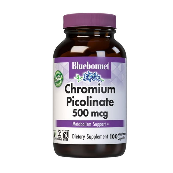 Bluebonnet Nutrition Chromium Picolinate, 500 mcg, 100 Count