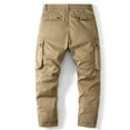 thumbnail image 5 of Htigea Mens Cargo Pants Drawstring Comfort Fit Pants Stretch Elastic Waist Hiking Pants Outdoor Casual Pants with Pockets M-6XL, 5 of 7