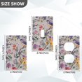 thumbnail image 7 of Yayeee Toggle Light Switch Wall Plate 1-Gang 4.5"x2.7" Home Decorative Outlet Cover, Purple Floral Pattern, 7 of 7