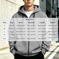 thumbnail image 4 of Casual Hooded Jackets for Men Zip Up Long Sleeve Solid Color Going Out Jacket, 4 of 9