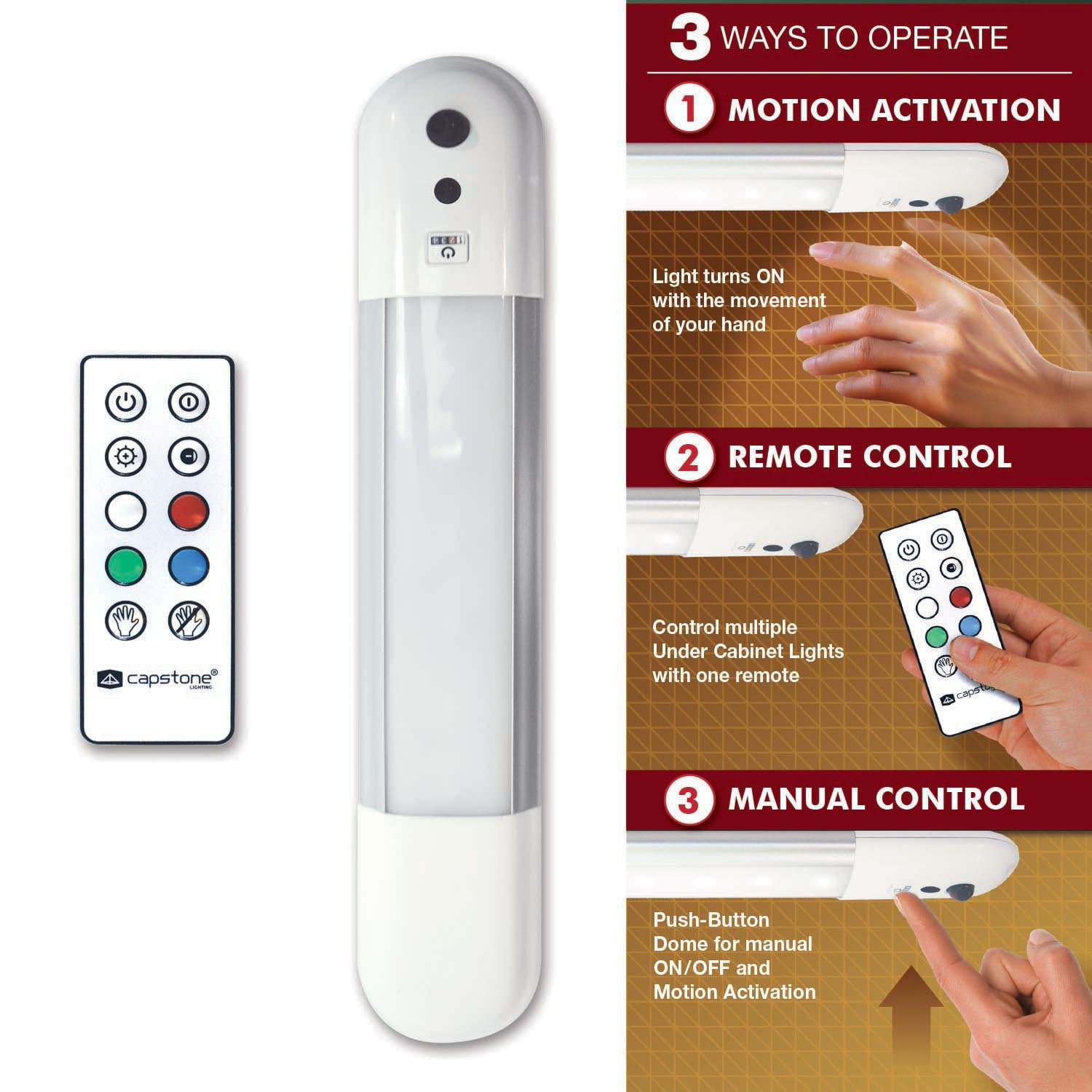 Hoover Motion Activated Multi Colored Led Strip Lights Walmart Com